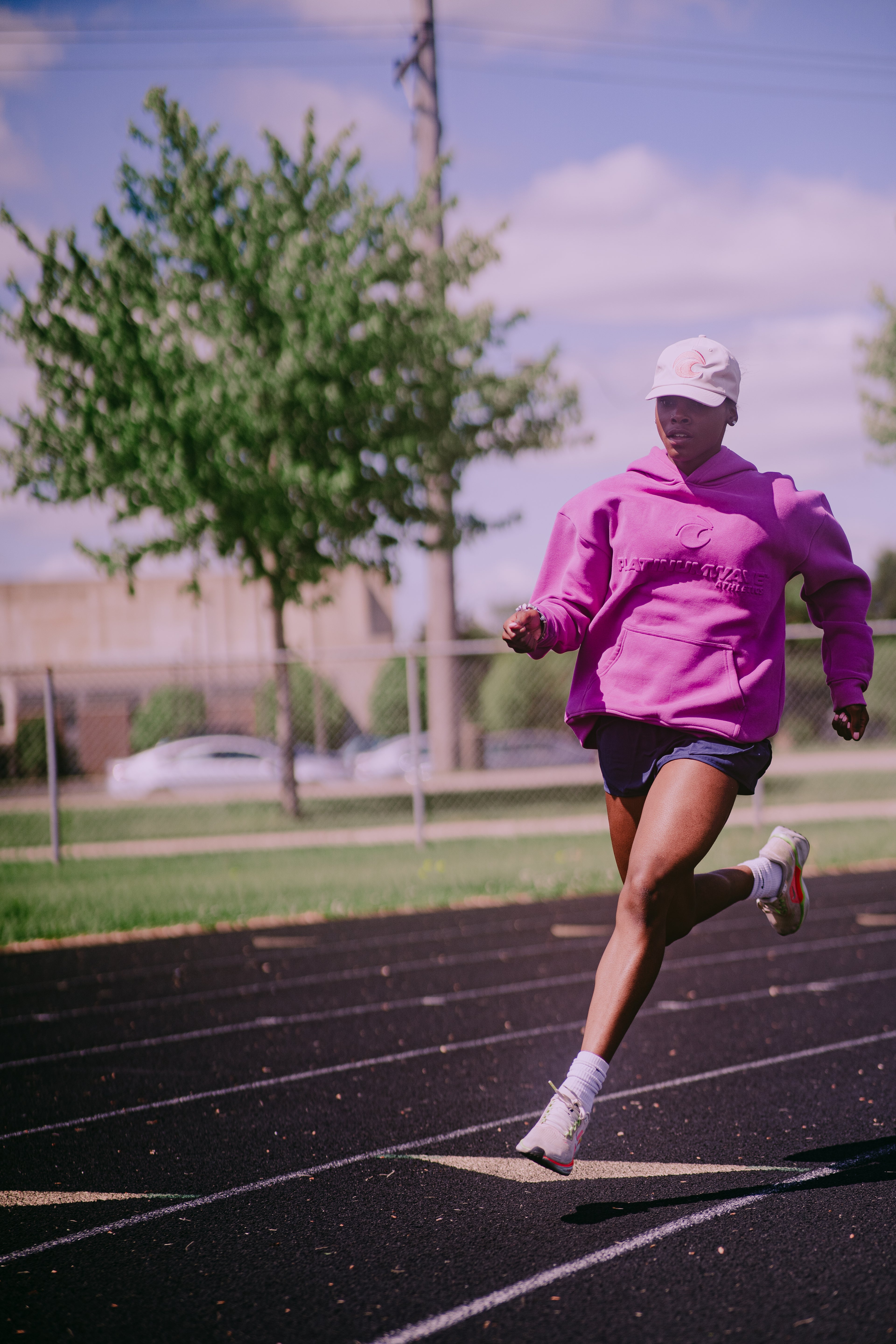 Sunset Fuschia Oversized Hoodie