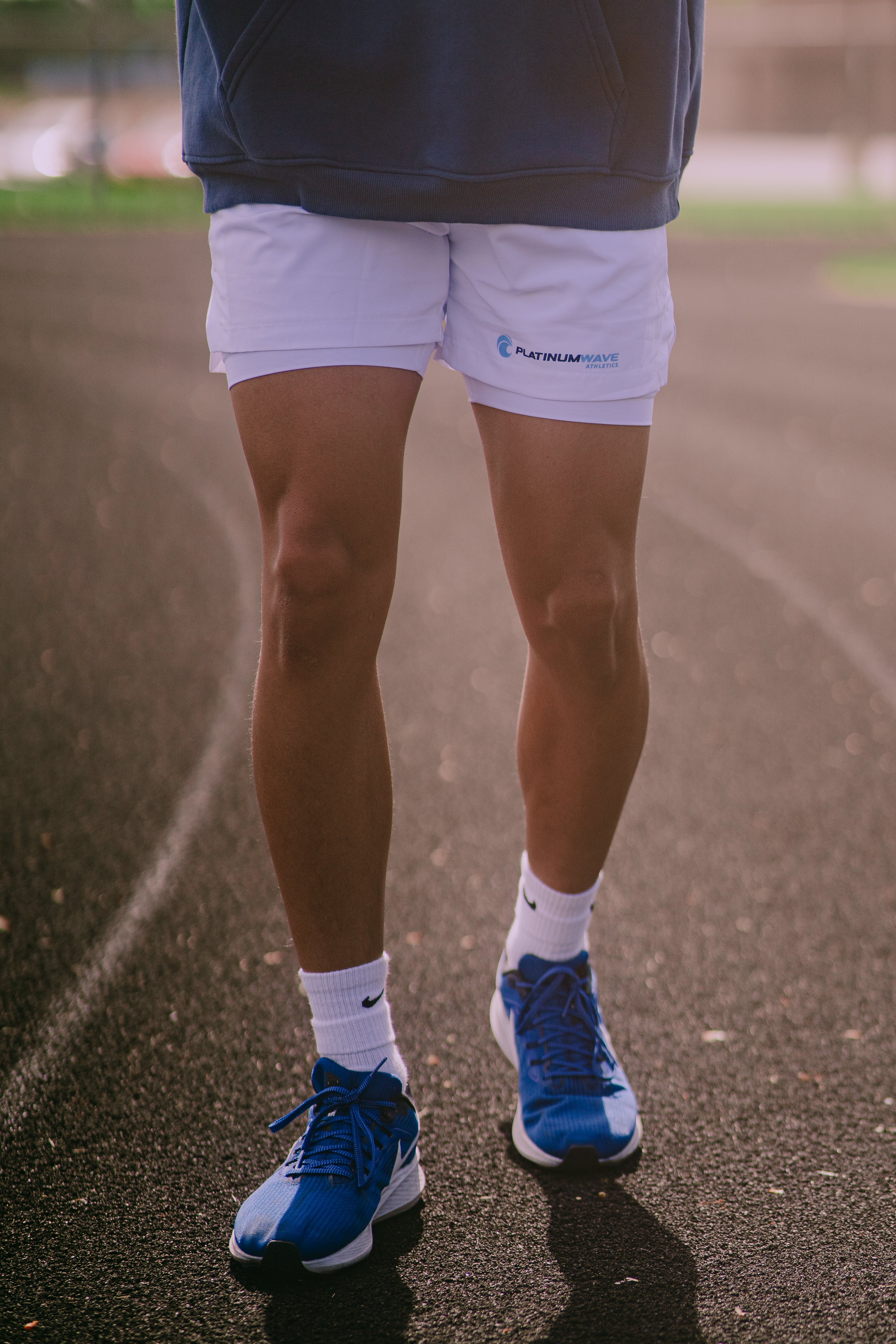 White Cap Compression Shorts